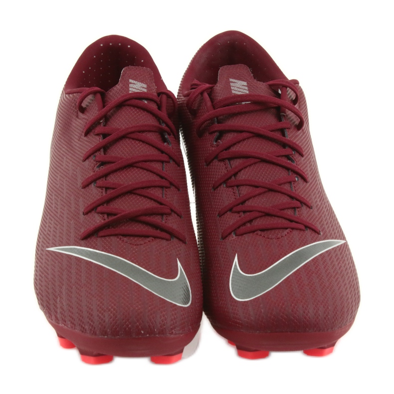 Nike Mercurial Vapor 12 Academy FG M AH7375-606 jalkapallokengät klaretti punainen 3