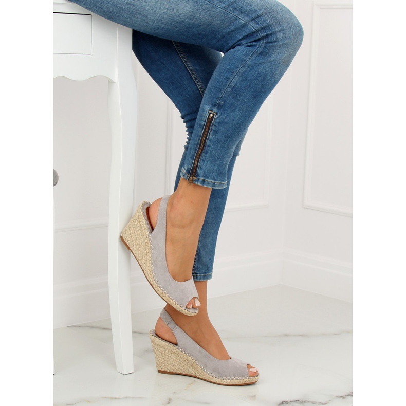 Harmaat espadrillot kiilassa YY29P Harmaa 1