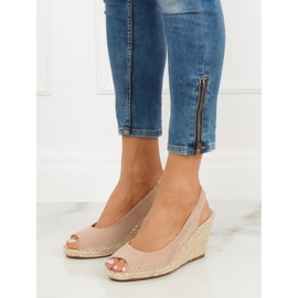 Espadrillit beigellä kiilalla YY29P Beige 2