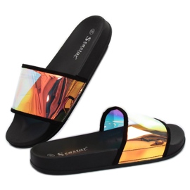 Benzin -värin mustat tohvelit CK80P Musta 1