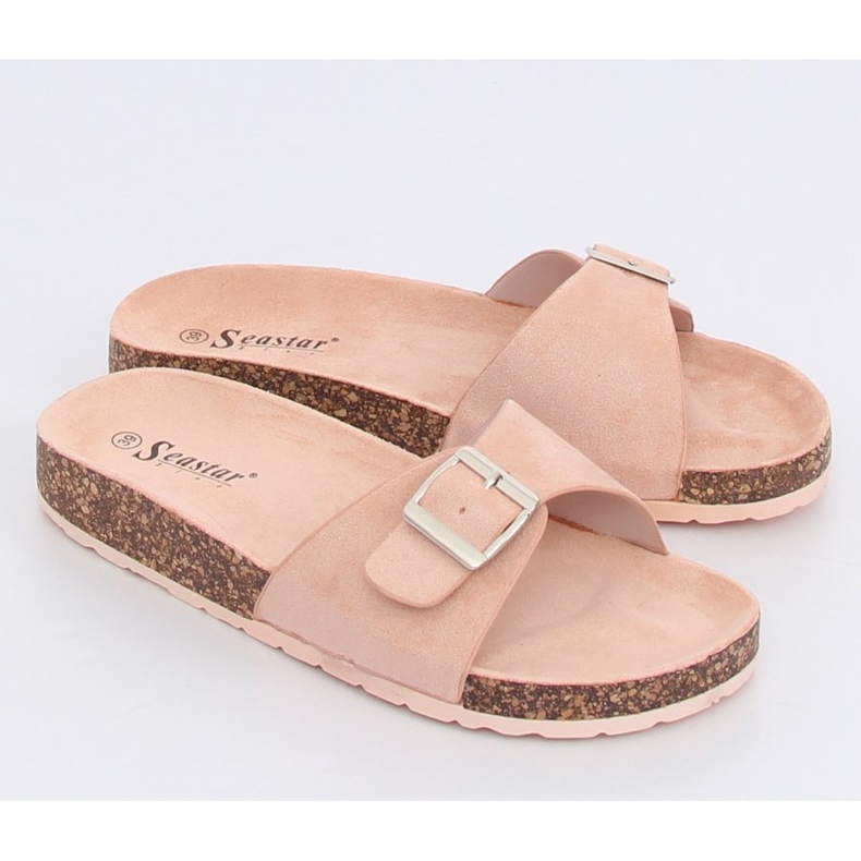 Vaaleanpunainen CK61P Vaaleanpunaiset mokkanahkatossut 1