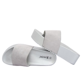 Harmaa CK76P Harmaat korkeat pohjatossut 1