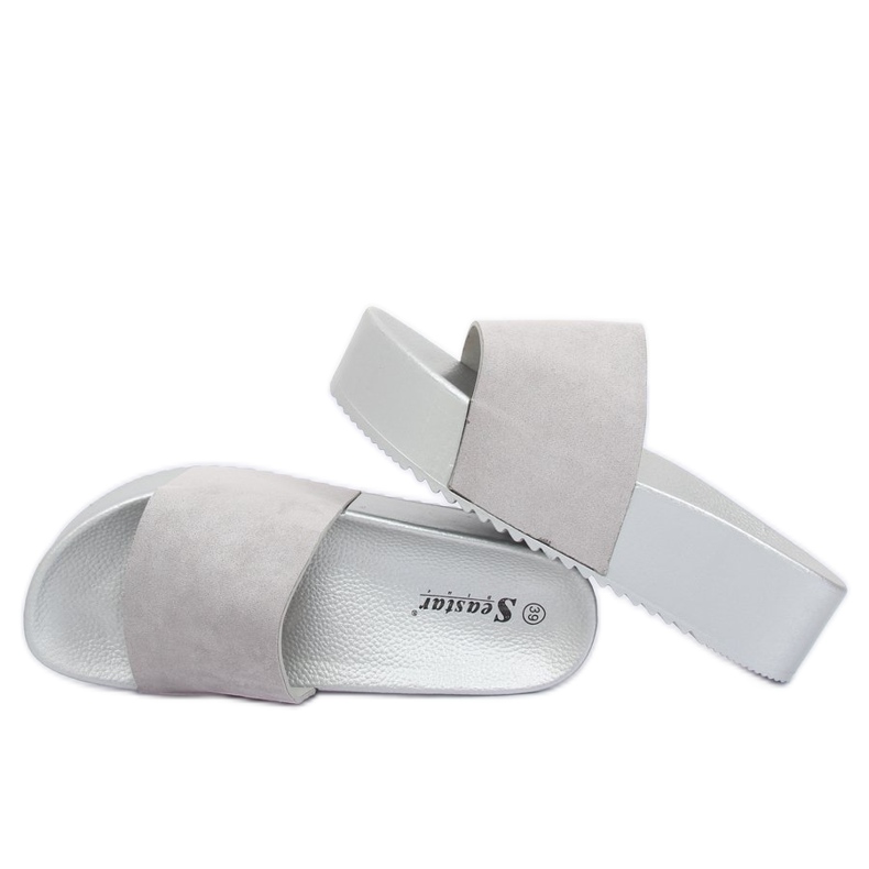 Harmaa CK76P Harmaat korkeat pohjatossut 1