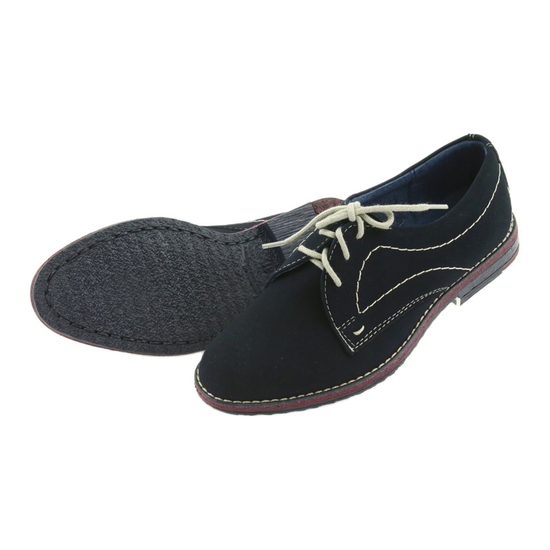 Gregors Poikien kengät 141 nahkainen laivastonsininen insertti 5