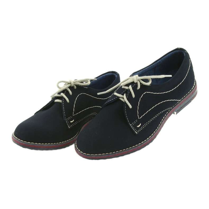 Gregors Poikien kengät 141 nahkainen laivastonsininen insertti 3