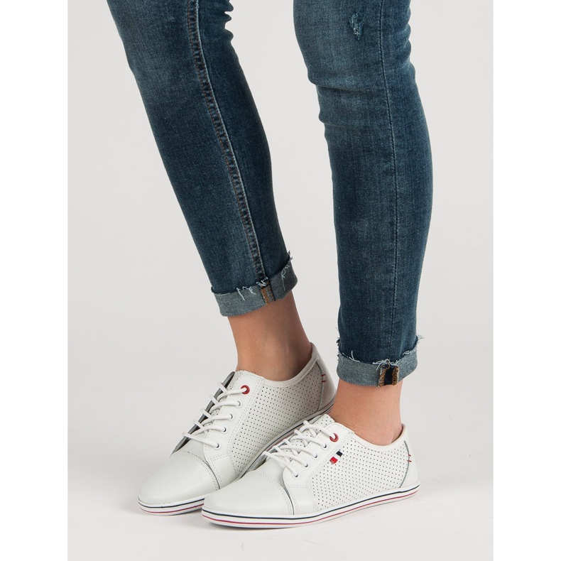 Filippo Avoimet nahkakengät valkoinen 1