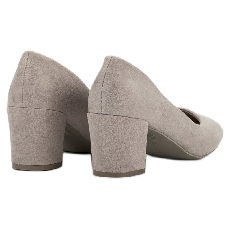 Ideal Shoes Harmaat pumput pylväässä 1