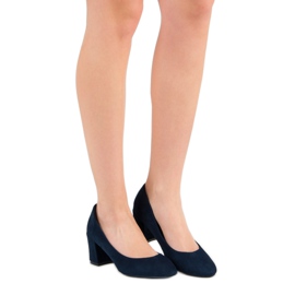 Ideal Shoes Tummansiniset pumput pylväässä sininen laivastonsininen 1