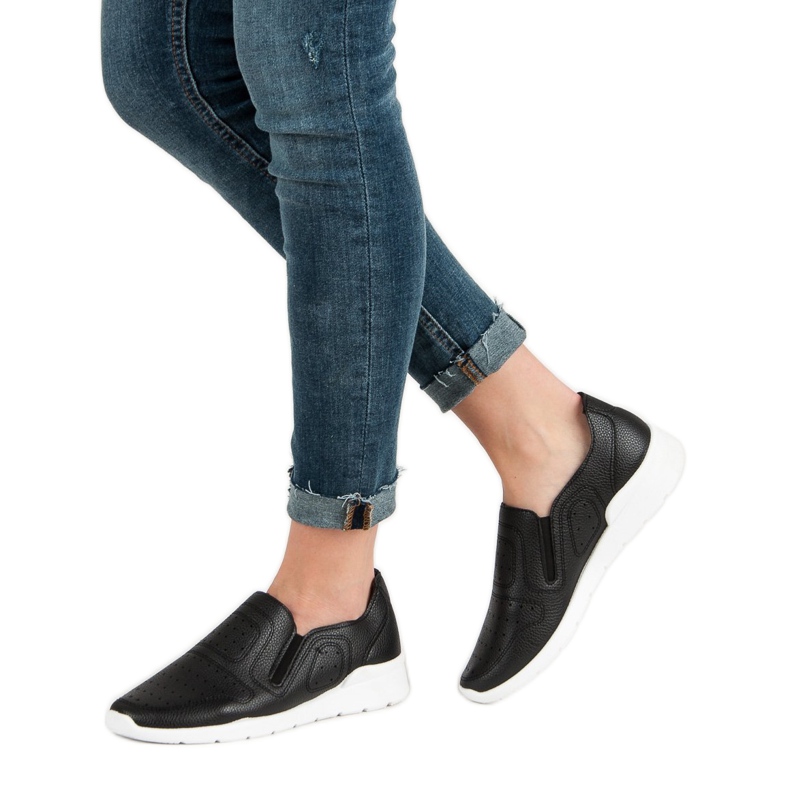 Queen Bee Slip On Light Tennarit musta 2