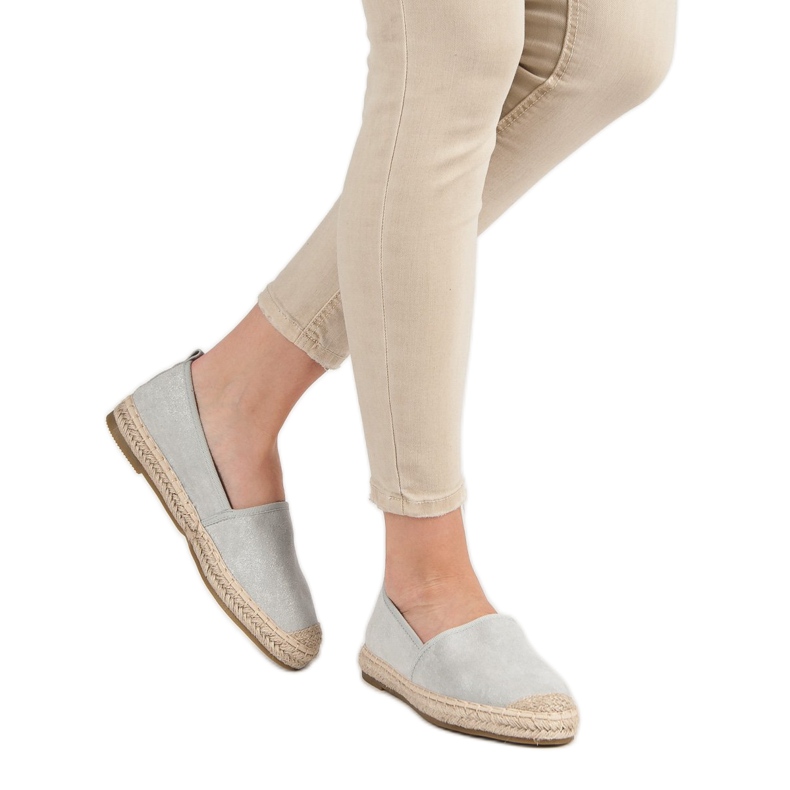 Bestelle Suede Espadrilles harmaa 1