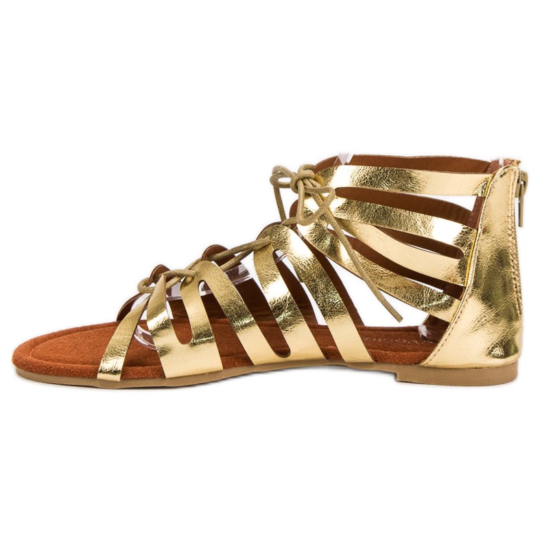 Evento Kultaiset sidotut sandaalit kultainen 1