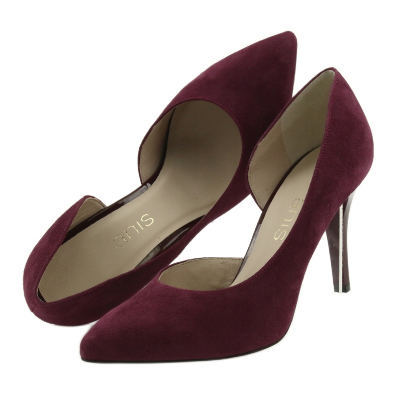 Avokkaat naisten mokkanahka Anis cherry punainen monivärinen 5