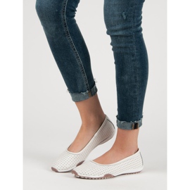 Filippo Avoimet nahkabaleriinit valkoinen 1