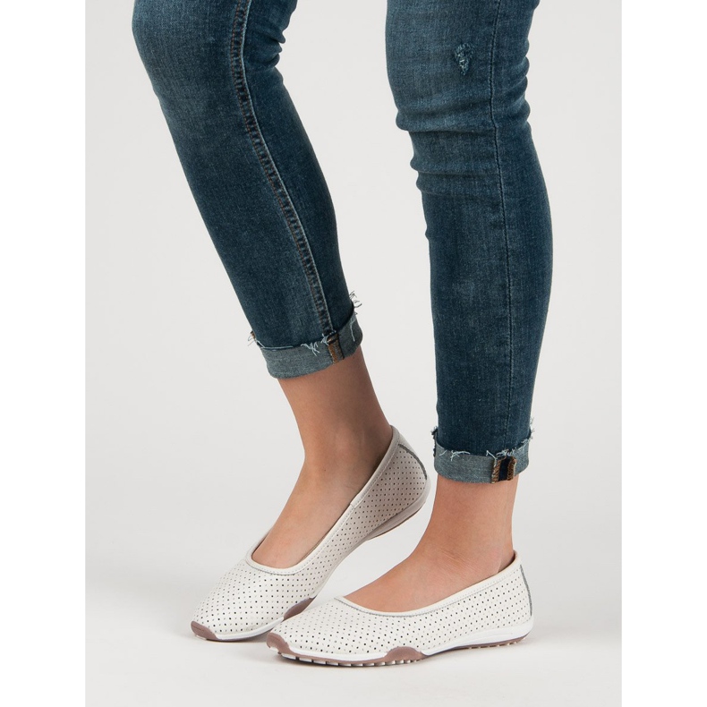 Filippo Avoimet nahkabaleriinit valkoinen 1