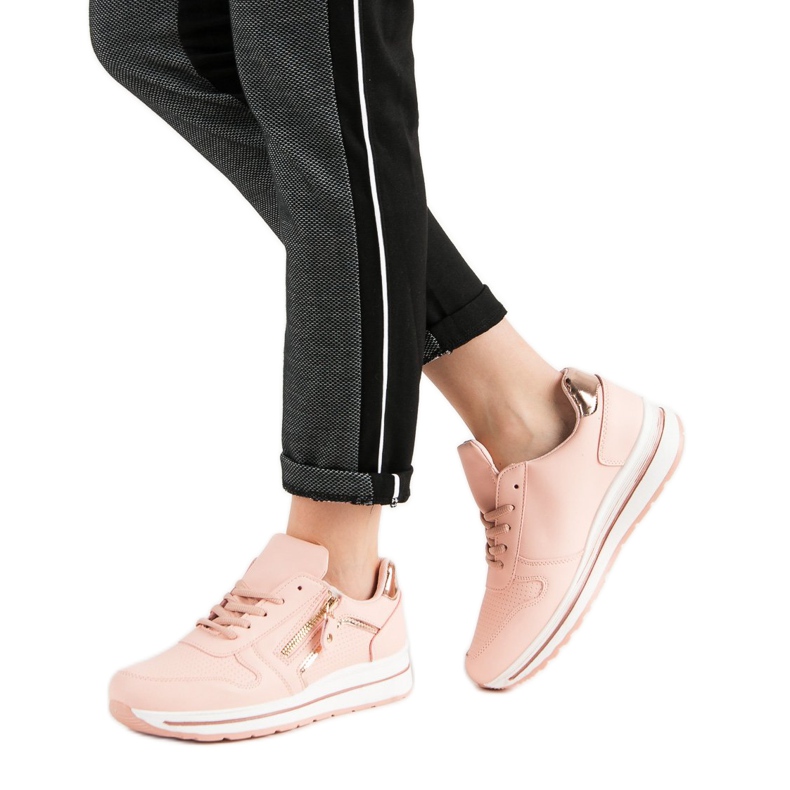 Vaaleanpunaiset urheilukengät vaaleanpunainen 2