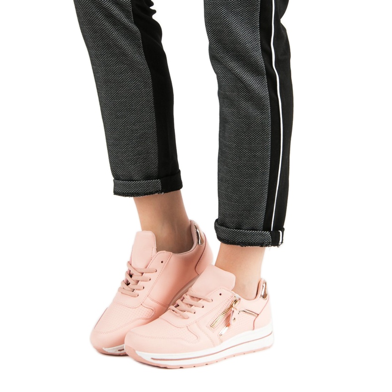 Vaaleanpunaiset urheilukengät vaaleanpunainen 1