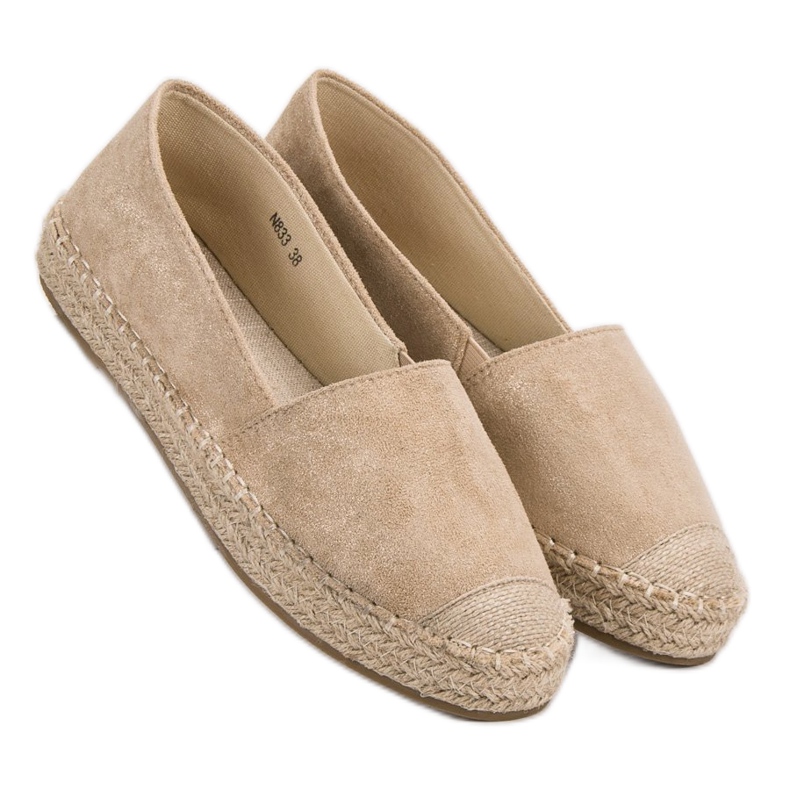 Small Swan Suede Espadrilles ruskea 1