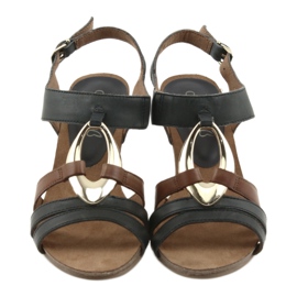 Caprice naisten sandaalit kultaiset soikeat ruskea keltainen laivastonsininen 6