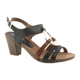 Caprice naisten sandaalit kultaiset soikeat ruskea keltainen laivastonsininen 1