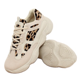 M-020 Leopardin beige-urheilukengät 1