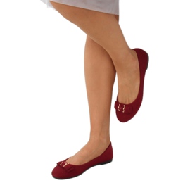 Naisten viininpunainen ballerinat JM3553J Burdeo 1