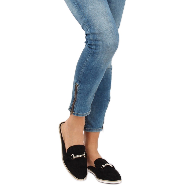 Musta F9375 Mustat mokkasiinitossut 1 Musta F9375 Mustat mokkasiinitossut 1