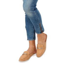 Camel F9375 Camel loafers tossut ruskea 1