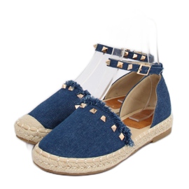 Siniset denim-espadrillit CH-1K211 Sininen tummansininen 2