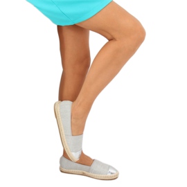 Harmaat kangasespadrillit A-9267 Harmaa 2