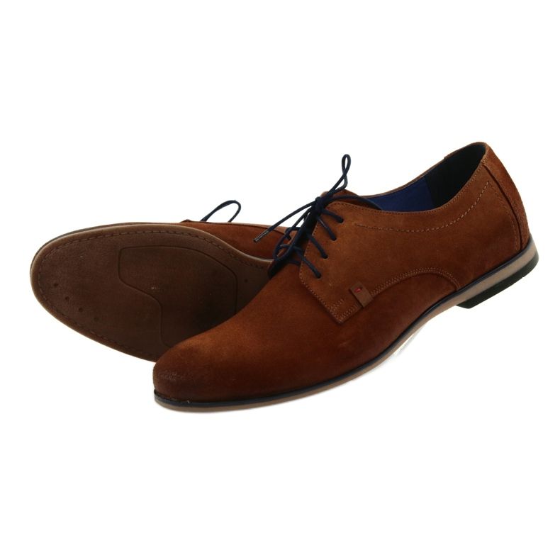 Nikopol Miesten nahkakengät mokkanahka 1709 kameli beige 5