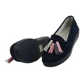 Naisten mokkanahkaiset filippo 661 navy blue tummansininen 5