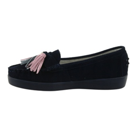 Naisten mokkanahkaiset filippo 661 navy blue tummansininen 2