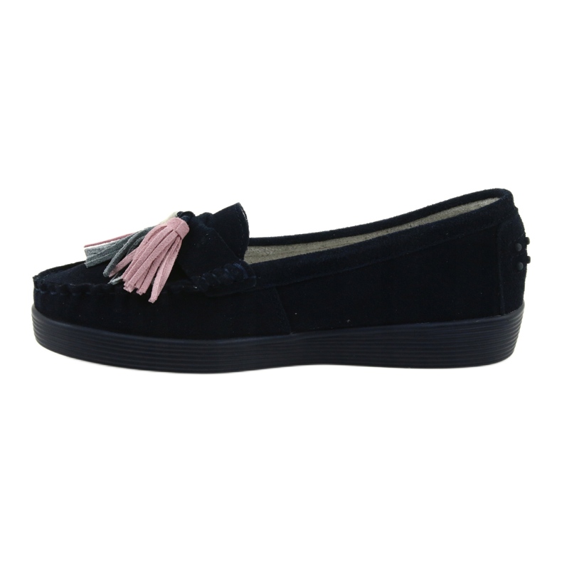Naisten mokkanahkaiset filippo 661 navy blue tummansininen 2