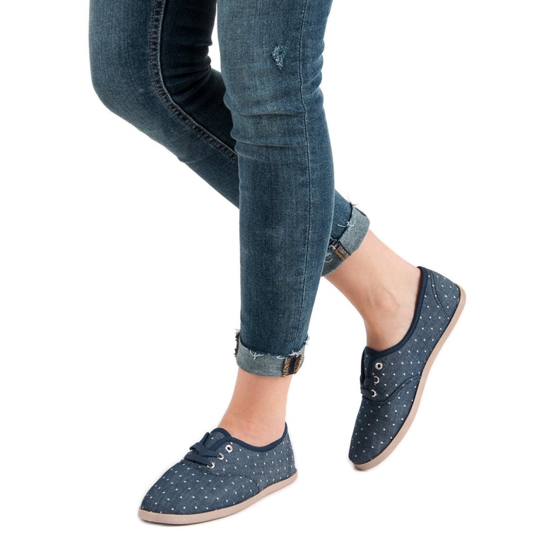 Lenkkarit, joissa on pisteitä sininen 1