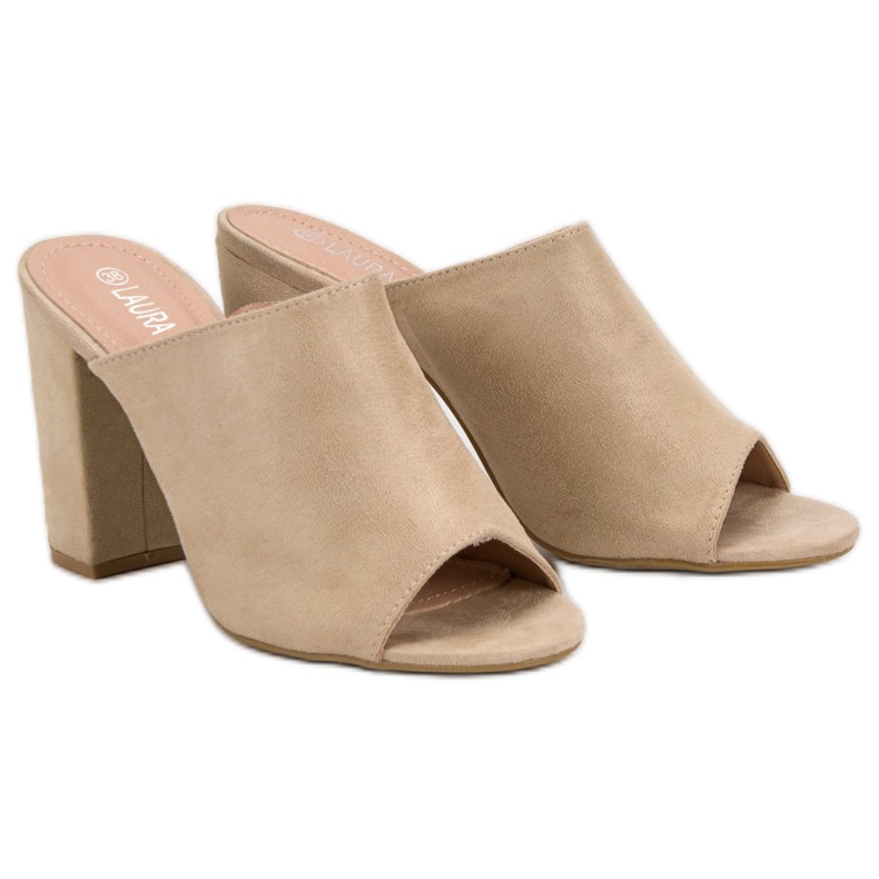 Laura Mode Mokkanahkatossut baarissa ruskea 2