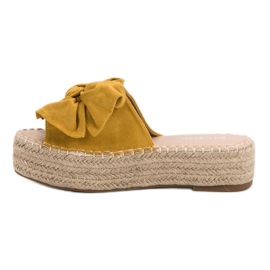 Espadrilles -tossut alustalla keltainen 1