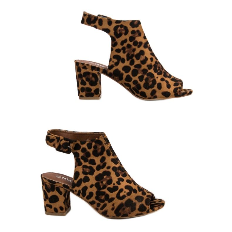 Nio Nio Rakennetut sandaalit baarissa ruskea 1