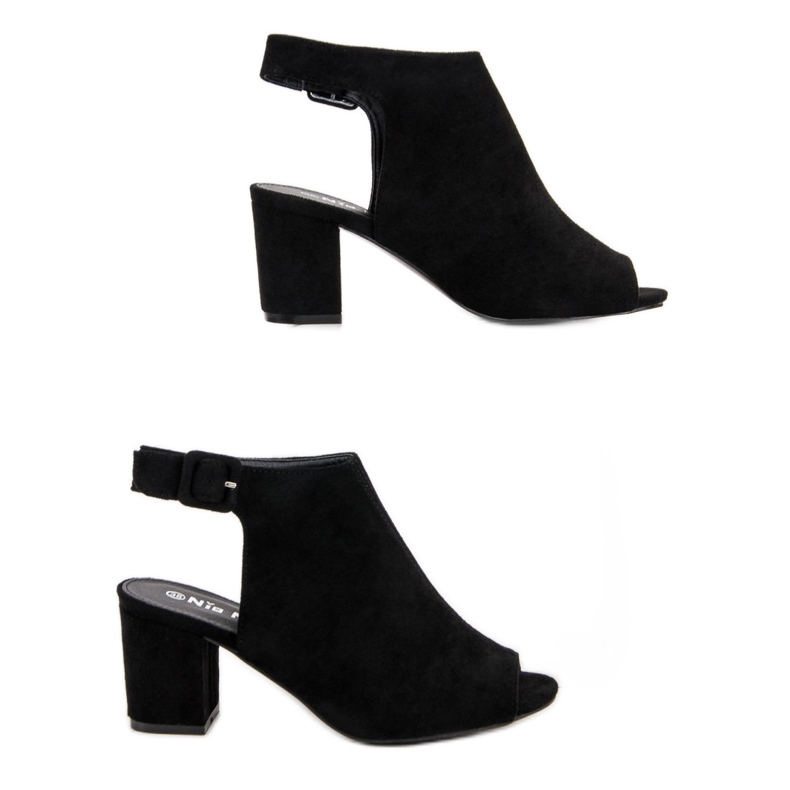 Nio Nio Rakennetut sandaalit baarissa musta 2