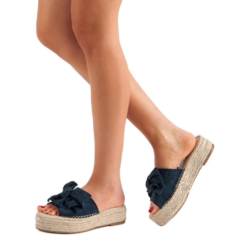 Espadrilles -tossut alustalla sininen tummansininen 2