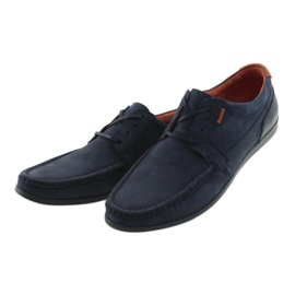 Badura sidottu mokkasiinit 3175 tummansininen oranssi laivastonsininen 3