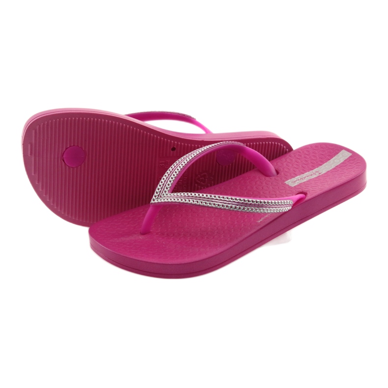 Ipanema Tyttöjen flip flops hopeaketjut 82528 vaaleanpunainen 4
