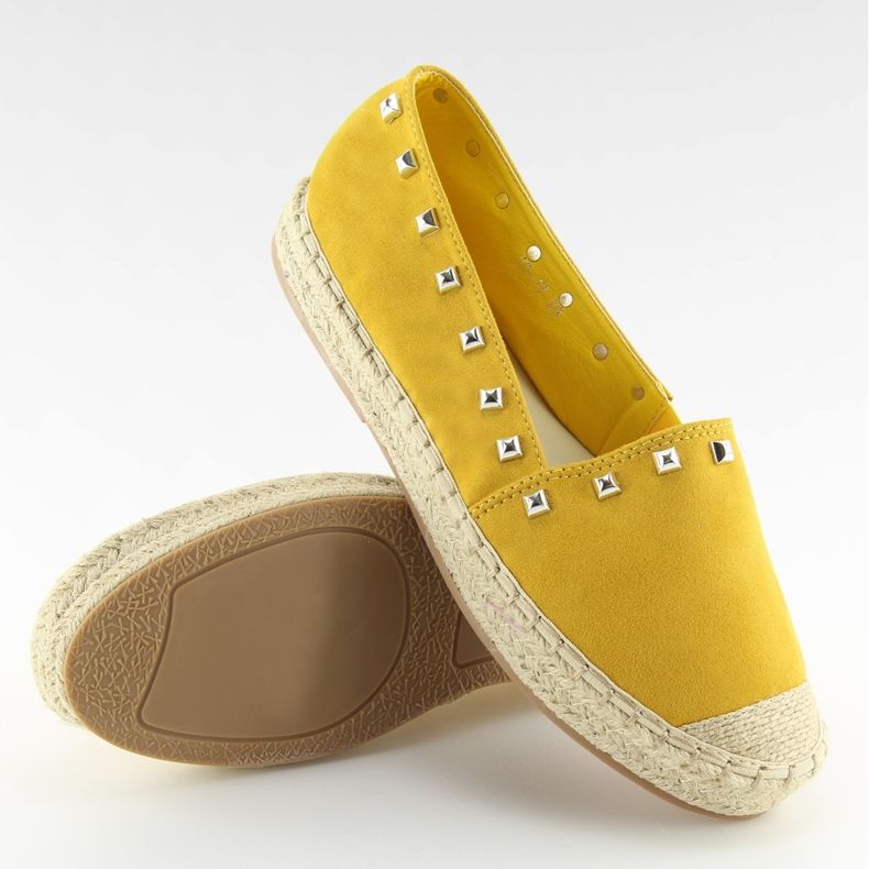 Keltaiset naisten espadrilles 99-17 Yellow II-GAT keltainen 1