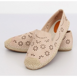 Beige harjakattoiset espadrilles 9023 Beige II-GAT 1
