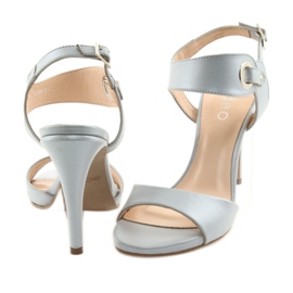 Nahkaiset sandaalit nastassa Edeo 3208 harmaa 4