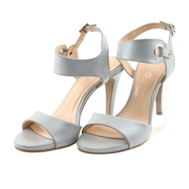 Nahkaiset sandaalit nastassa Edeo 3208 harmaa 3