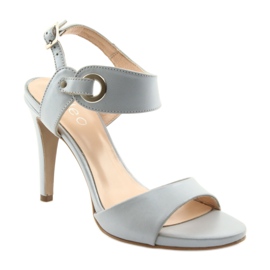 Nahkaiset sandaalit nastassa Edeo 3208 harmaa 1