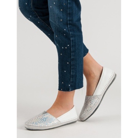 Filippo Valkoinen nahka Slip On lenkkarit 1