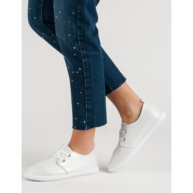 Super Mode Klassiset valkoiset kengät valkoinen 1