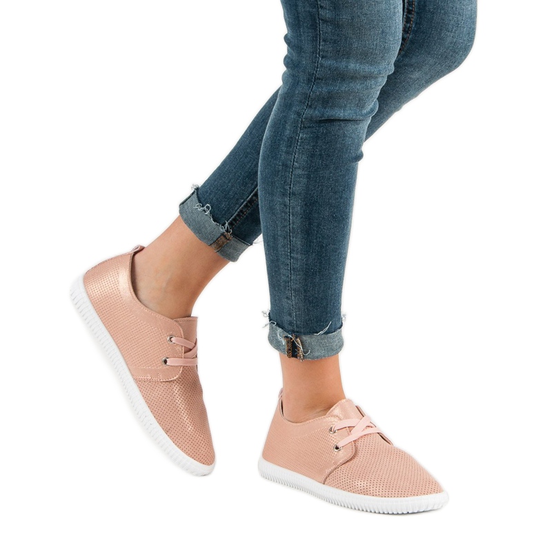 Super Mode Klassiset vaaleanpunaiset kengät vaaleanpunainen 2