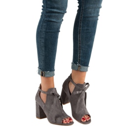 Vinceza Rakennetut sandaalit baarissa harmaa 1